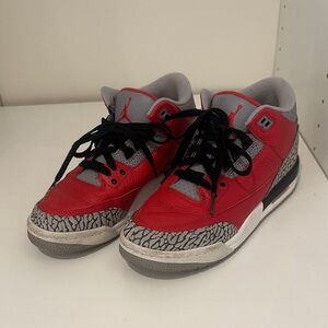 Jordan 3 Elephant Print Sneakers with Black Laces